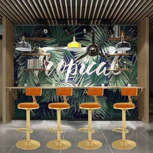 Vista 6 de Juego de 3 taburetes de comedor para desayuno, taburetes de bar ajustables, taburetes de bar giratorios de diseño moderno, taburetes elevadores