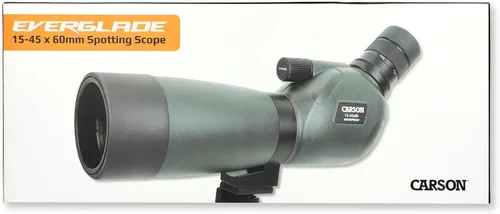 Vista 8 de Carson Everglade HD impermeable Spotting Scope con trípode de mesa, 15-1.772x2.362 in, verde