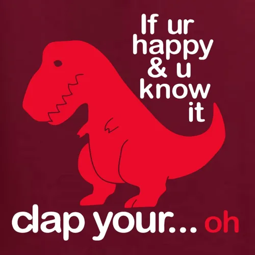 Vista 40 de Wild Bobby Sudadera con capucha unisex con estampado "If You're Happy and You Know it" de Dinausor