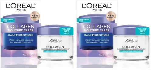 Vista 10 de L'Oreal Paris Hidratante facial diario de colágeno, crema facial antienvejecimiento para reducir las arrugas y proporcionar una hidratación intensa