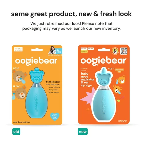 Vista 2 de oogiebear: Aspirador Nasal para Bebés - Removedor Seguro de Mocos y Cerumen para Recién Nacidos, Bebés, Niños Pequeños - Mejor que Jeringa, Succión