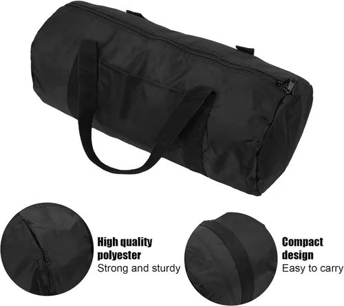 Vista 7 de Pequeña bolsa de gimnasio plegable Cilindro Fitness Bolsa de hombro, #1, Classic