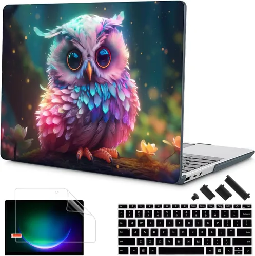Vista 12 de Tuiklol Funda para portátil Microsoft Surface Go 3/2 / 1 de 12.4 pulgadas, carcasa rígida de plástico con protector de pantalla y cubierta Keyborad