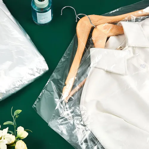 Vista 7 de Patelai - 40 bolsas de ropa para colgar, fundas de plástico transparente