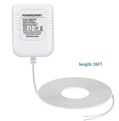 Vista 7 de LIANSUM Adaptador de corriente de cable C de 18 V 500 mA compatible con timbre de video, Nest Hello Doorbell, Ring Video Doorbell Pro, Ring Video