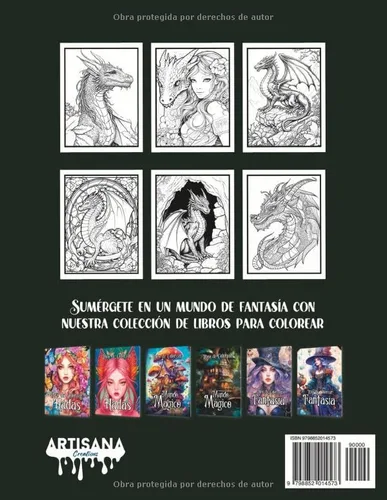 Vista 2 de Libro de Colorear Dragones (Spanish Edition)