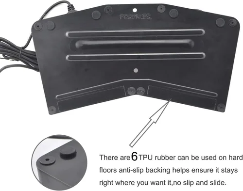 Vista 4 de iKKEGOL Conjunto de pedal doble USB actualizado Control de interruptor de 2 pies Programa de interruptor de pie de botón de 2 teclas Videojuego