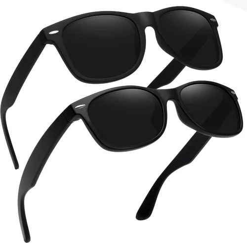 Vista 8 de MEETSUN Polarized Sunglasses for Men Women Classic Retro Driving Sun Glasses UV400 Protection (2 Pack)