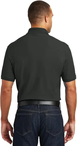 Vista 2 de Port Authority Unisex Core Classic Pique Polo Negro profundo