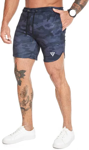 Vista 3 de Wangdo Pantalones cortos de entrenamiento para hombre de 7 pulgadas, pantalones cortos deportivos para bicicleta, pantalones cortos de gimnasio