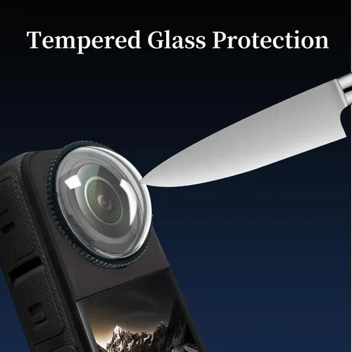 Vista 3 de Protectores de lente X4 - Compatible con Insta360 X4 - Cubierta de vidrio premium - Protector de lente - 2 piezas