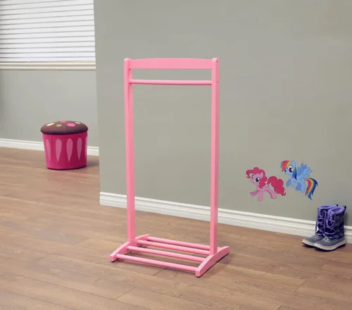 Vista 2 de Frenchi Home Furnishing - Percha para ropa infantil, color rosa