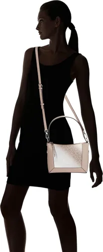 Vista 8 de Calvin Klein Quinn - Bolso de hombro con cremallera superior, neutro, multirayas, Multi rayas neutrales