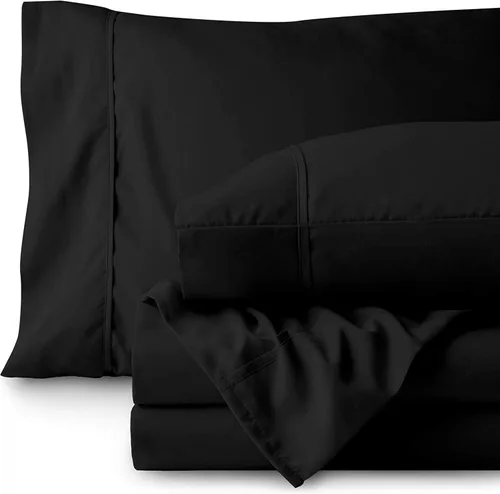 Vista 18 de Juego de sábanas RRlinen, de 800 hilos, 100 % algodón, para cama de matrimonio de 5 piezas, sábana dividida de color blanco, hilos largos de una