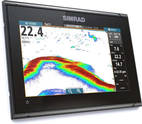 Vista 3 de Simrad GO9 XSE - plotter (sin transductor) con tarjeta de diagrama C-MAP Discover,000-13210-002