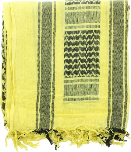 Vista 10 de ARMYU - Bufanda táctica militar árabe Shemagh, Keffiyeh, 100% de algodón Azul & blanco