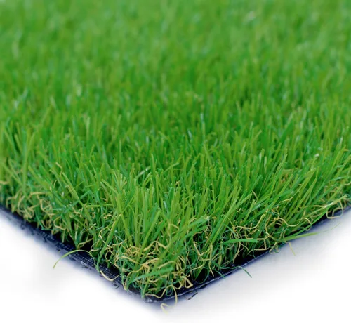 Vista 5 de Petgrow Tapete artificial realista y grueso de 4 x 7 pies para exteriores, jardín, paisaje, mascotas, tapete de césped sintético para perro, césped