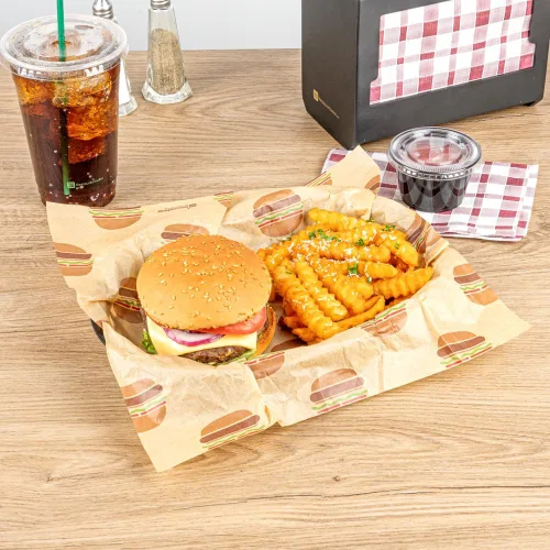 Vista 10 de Restaurantware Cestas de comida rápida de 10.5 x 7.3 x 1.5 pulgadas, 10 cestas ovaladas para delicatessen, aptas para microondas, lavavajillas
