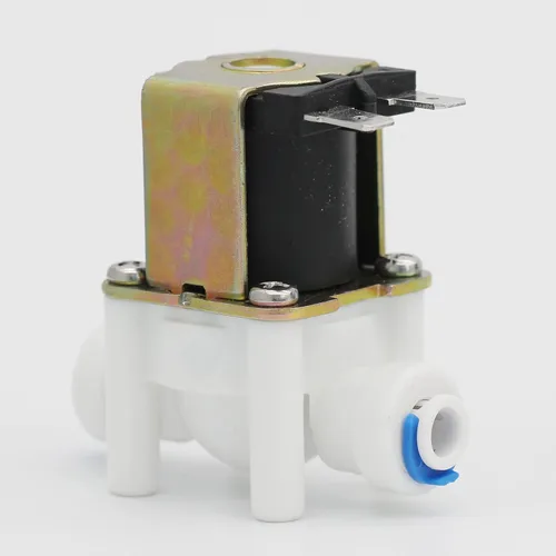 Vista 6 de DIGITEN DC 12V 1/4" válvula electromagnética del agua de la alimentación de la entrada de conexión rápida N/C normalmente cerrada ninguna presión