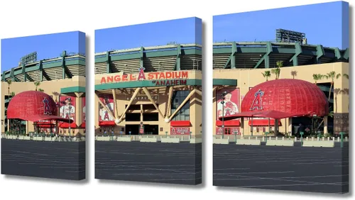 Vista 57 de TUMOVO American Major Baseball - Lienzo decorativo para pared, diseño de estadio de los Bravos, 3 piezas, arte de pared de Filadelfia, cuadros