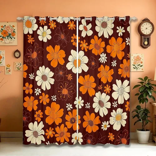 Vista 42 de Cortinas opacas de camuflaje con bandera estadounidense, regalo para niños, cortina de ventana de camuflaje verde con rayas negras, estrellas