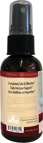 Vista 3 de Organa Crystalline Nano Colloidal Silver Spray - 30 PPM - Botella de spray de 2 onzas
