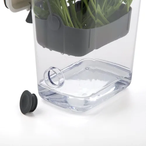 Vista 6 de ProKeeper Herb Keeper - Blanco, con tapón de drenaje de silicona extraíble, plástico sin BPA