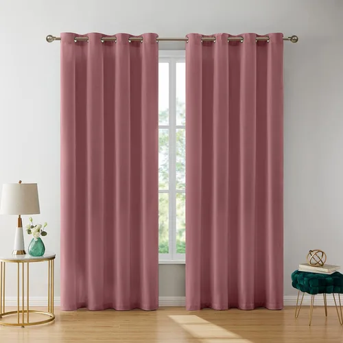 Vista 14 de HLC.ME Lopez - Paneles de cortinas de terciopelo con pestaña trasera y bolsillo para cortinero, para dormitorio y sala de estar, juego de 2 paneles