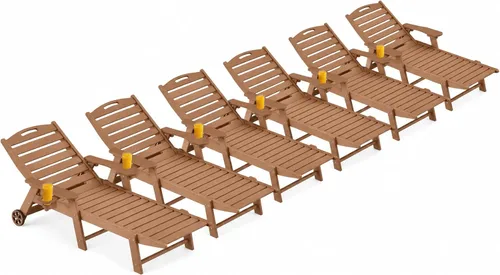 Vista 43 de Silla de salón al aire libre, silla de salón de patio de HDPE con Negro