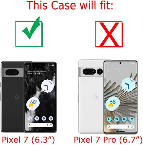 Vista 2 de Funda a prueba de golpes compatible con Google Pixel 6a, con protector de pantalla de vidrio templado, libro de composición