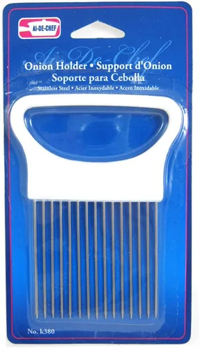 Vista 2 de 1 nuevo soporte de cebolla guía para rebanar puntas de acero inoxidable sostiene corte de ayuda