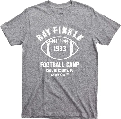 Vista 2 de Ace Ventura T Shirt Ray Finkle Football Camp Laces Out Jim Carrey Movie Tee