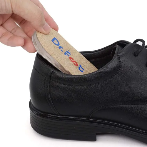 Vista 7 de Dr.Foot - Insertos ortopédicos ajustables para levantamiento de talón, plantilla de aumento de altura para discrepancias de longitud de piernas Beige