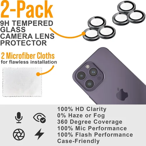 Vista 27 de Scooch Protector de pantalla 5 en 1 para iPhone 11 (paquete de 3) con protector de lente de cámara (paquete de 2) vidrio templado 9H de alta