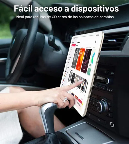 Vista 4 de GDZN - Soporte para tableta con ranura para CD de automóvil, hoja