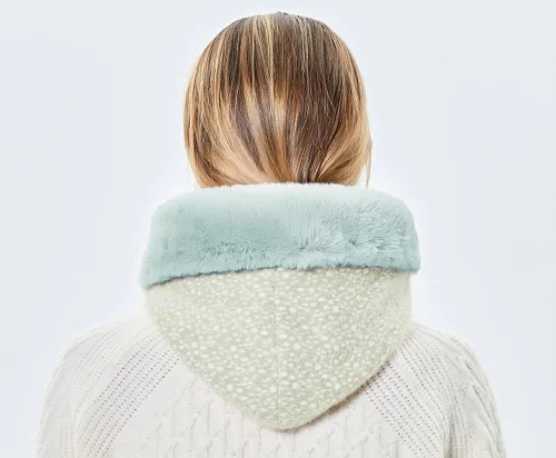 Vista 35 de Gorros de invierno para mujer, pasamontañas, bufanda, para clima frío, conjunto para mujer, gorro con capucha
