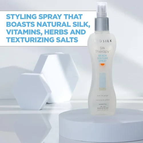 Vista 3 de BioSilk Beach Texture, Spray de sal de estilo para ondas naturales y textura, sin sulfato, parabeno y crueldad, 5.64 oz