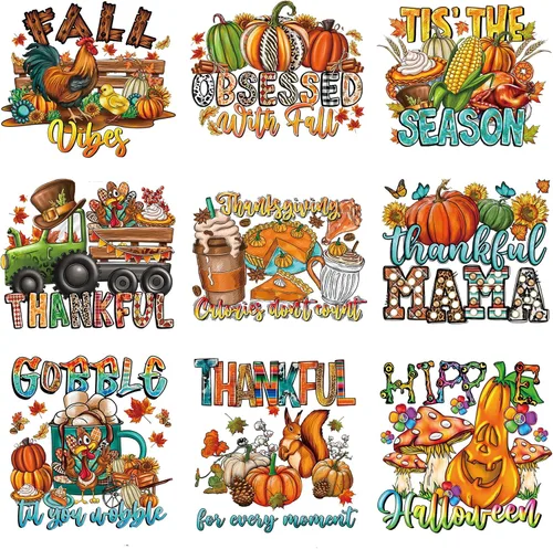 Vista 13 de 9 hojas de transferencia para planchar de Navidad para camisetas, parches para planchar de Navidad, diseño de transferencia de calor, calcomanías