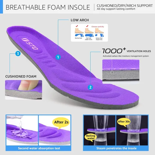 Vista 6 de STQ - Tenis para caminar, sin cordones, de malla transpirable, cómodos, a la moda, mocasines con plataforma de cuña para mujer