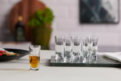 Vista 5 de Spiegelau & Nachtmann - Juego de 6 vasos de chupito de cristal Schnapps, vasos especiales de 1.9 fl oz