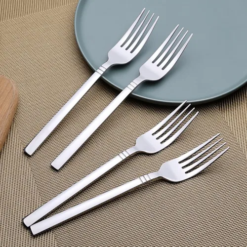 Vista 5 de Morcte Tenedor de cena de acero inoxidable, tenedor de 12 piezas