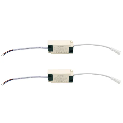 Vista 40 de Controlador LED de 1-3W, corriente constante 300mA CA 85-265V Salida 6-12V SM conector macho fuente de alimentación externa transformador