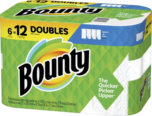 Vista 7 de Bounty Select-a-Size - Toallas de papel, color blanco, 12 rollos (paquete de 1)