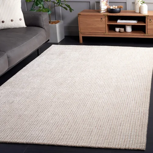 Vista 18 de SAFAVIEH Abstract Collection - Alfombra decorativa, 2 x 3 pies, marfil y negro, hecha a mano de lana y viscosa, ideal para zonas de alto tráfico
