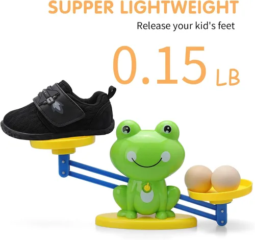 Vista 6 de LeIsfIt Toddler Shoes Boys Girls Shoes Little Kids Breathable Lightweight Sneakers Running Walking Tennis Non-Slip Shoes