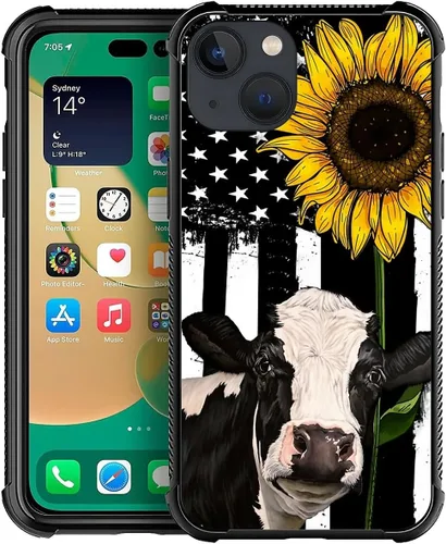 Vista 47 de Funda compatible con iPhone 13 Mini, diseño de elefantes africanos, a prueba de golpes, antiarañazos, carcasa trasera de policarbonato duro