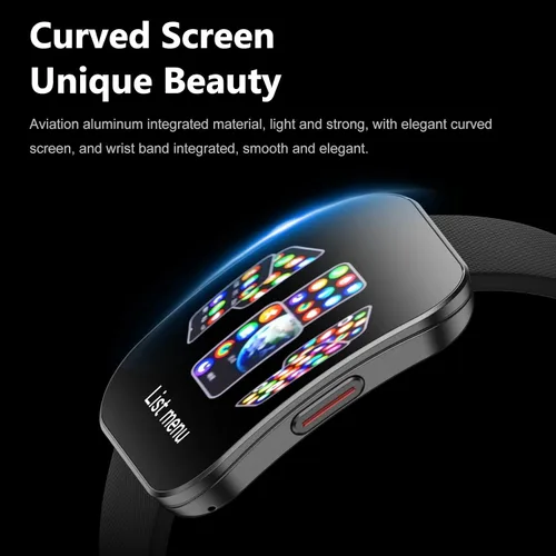 Vista 2 de Reloj inteligente para hombres y mujeres, llamadas Bluetooth, esfera AI, preguntas y respuestas AI, 1.85 pulgadas HD AMOLED reloj de fitness