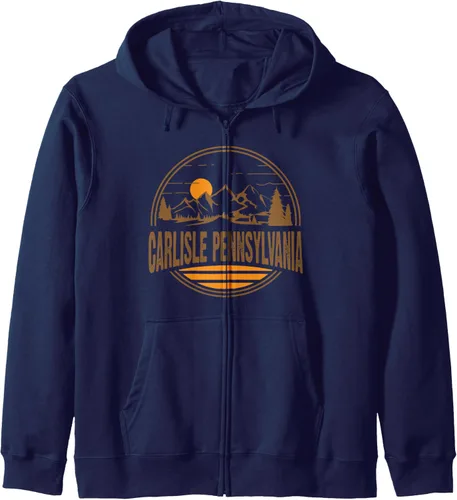 Vista 5 de Vintage Carlisle, Pennsylvania Mountain Print - Sudadera con capucha, Negro