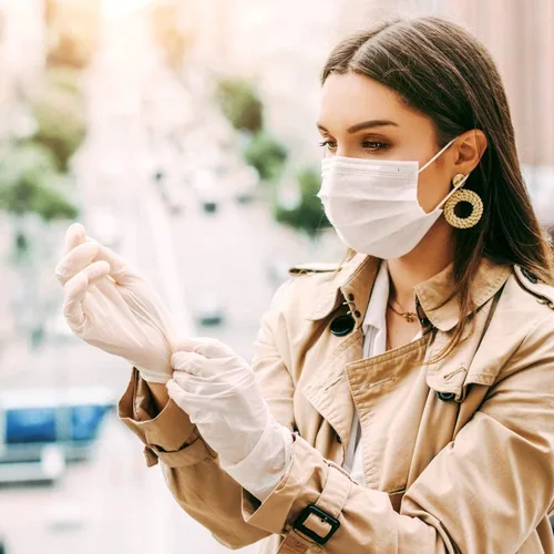 Vista 5 de Nuevos guantes desechables de látex, sin polvo, 100 por caja 1000 estuche Pequeño