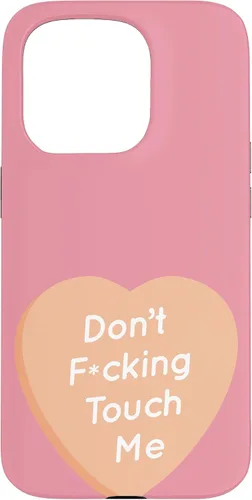 Vista 14 de Don't F Touch Me - Carcasa para iPhone 17, diseño de texto de corazón